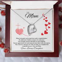 Load image into Gallery viewer, To my Mom - When God made you - Forever Love Necklace
