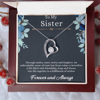 Load image into Gallery viewer, To my sister - forever love  necklace
