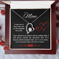 Load image into Gallery viewer, To my Mom - Your Wisdom is my shelter - Forever Love Necklace
