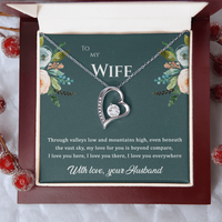 Load image into Gallery viewer, To my Wife, My love for you is beyond compare, Forever Love Necklace
