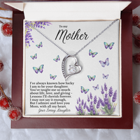 Load image into Gallery viewer, To my Mother - Lucky to be your Daughter - Forever Love Necklace

