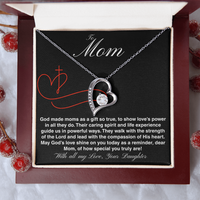 Load image into Gallery viewer, To Mom - God Made Moms - Forever Love Necklace
