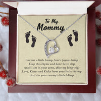 Load image into Gallery viewer, To My Mommy - Love, Kisses and Kicks - Forever Love Necklace
