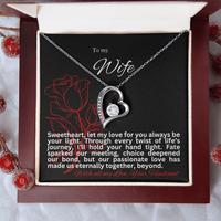 Load image into Gallery viewer, To my Wife - I'll hold your hand tight - Forever Love Necklace
