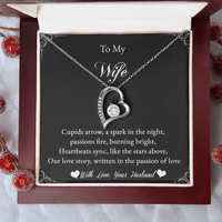 Load image into Gallery viewer, To my Wife - Cupids arrow, a spark in the night - Forever Love Necklace
