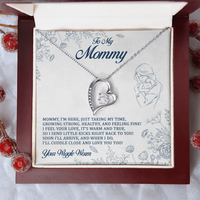 Load image into Gallery viewer, To My Mommy - I Send Little Kicks Right Back To You - Forever Love Necklace
