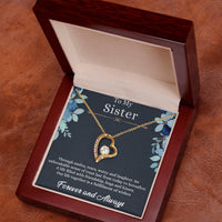 Load image into Gallery viewer, To my sister - forever love  necklace
