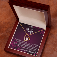 Load image into Gallery viewer, To my Wife - I cherish three things - Forever Love Necklace
