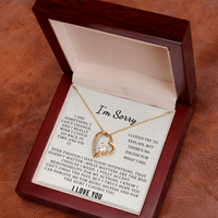 Load image into Gallery viewer, I&#39;m Sorry - I did something I can&#39;t change - Forever Love Necklace
