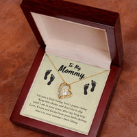 Load image into Gallery viewer, To My Mommy - Love, Kisses and Kicks - Forever Love Necklace

