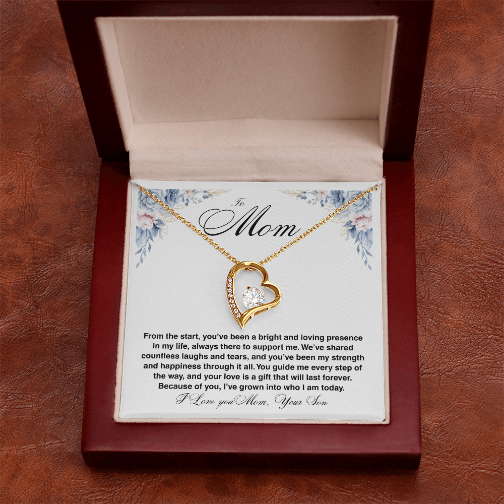 To Mom - You've Been My Strength - Forever Love Necklace