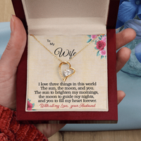 Load image into Gallery viewer, To my Wife - I love 3 things - Forever Love Necklace
