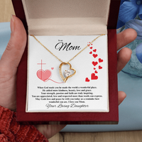 Load image into Gallery viewer, To my Mom - When God made you - Forever Love Necklace
