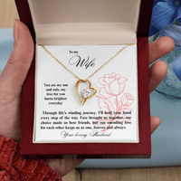 Load image into Gallery viewer, To my Wife - Through life's winding journey - Forever Love Necklace
