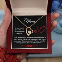 Load image into Gallery viewer, To my Mom - Your Wisdom is my shelter - Forever Love Necklace
