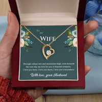 Load image into Gallery viewer, To my Wife, My love for you is beyond compare, Forever Love Necklace
