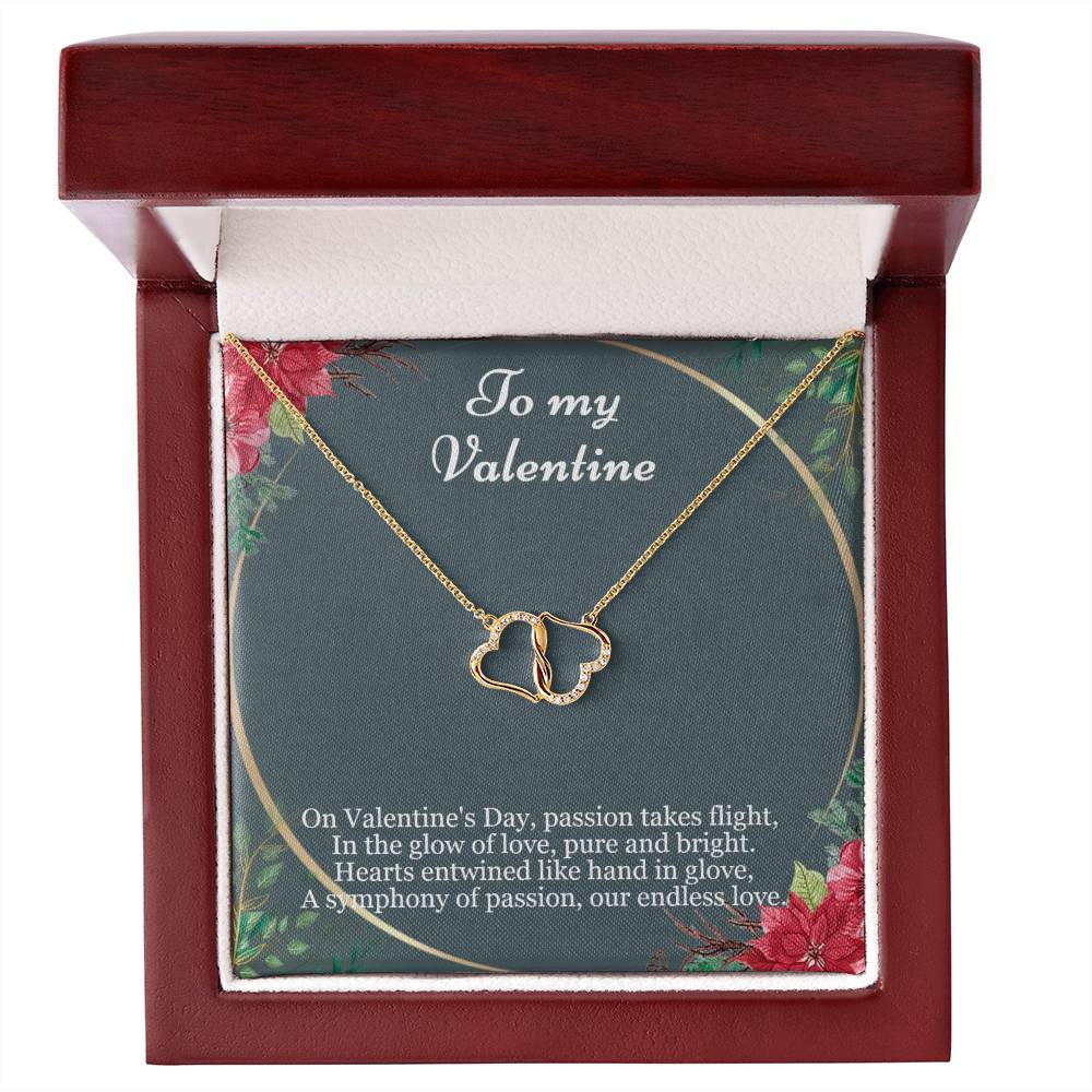 To my Valentine - Everlasting Love Necklace