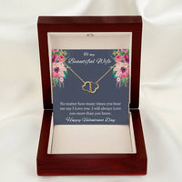 Load image into Gallery viewer, To my Beautiful Wife - Everlasting Love Necklace - Valentines day necklace
