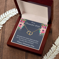 Load image into Gallery viewer, To my Beautiful Wife - Everlasting Love Necklace - Valentines day necklace
