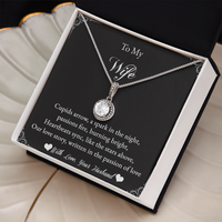 Load image into Gallery viewer, To my Wife - Cupids arrow, a spark in the night - Eternal Hope Necklace
