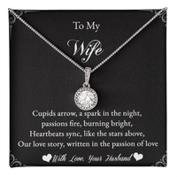Load image into Gallery viewer, To my Wife - Cupids arrow, a spark in the night - Eternal Hope Necklace
