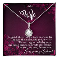 Load image into Gallery viewer, To my Wife - I cherish three things - Eternal Hope Necklace
