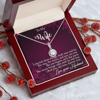 Load image into Gallery viewer, To my Wife - I cherish three things - Eternal Hope Necklace
