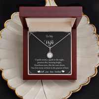 Load image into Gallery viewer, To my Wife - Cupids arrow, a spark in the night - Eternal Hope Necklace
