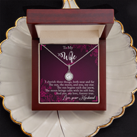 Load image into Gallery viewer, To my Wife - I cherish three things - Eternal Hope Necklace
