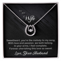 Load image into Gallery viewer, To my Wife - You&#39;re the Melody to My Song - Lucky in Love Necklace

