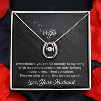Load image into Gallery viewer, To my Wife - You&#39;re the Melody to My Song - Lucky in Love Necklace
