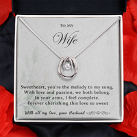 Load image into Gallery viewer, To my Wife - You're the melody to my song - Lucky in Love Necklace
