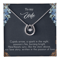 Load image into Gallery viewer, To my Wife - Cupids arrow - Lucky in Love Necklace
