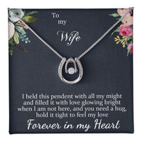 Load image into Gallery viewer, To my Wife - Forever in my Heart - Lucky in Love Necklace
