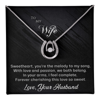 Load image into Gallery viewer, To my Wife - You&#39;re the Melody to My Song - Lucky in Love Necklace
