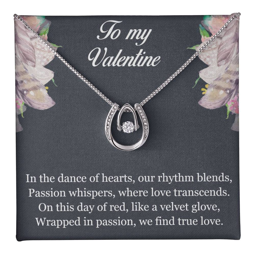 To my Valentine - Lucky in Love Necklace