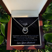 Load image into Gallery viewer, To my Wife - You&#39;re the Melody to My Song - Lucky in Love Necklace
