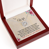 Load image into Gallery viewer, To my Wife - I love 3 things - Lucky in Love  Necklace
