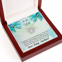 Load image into Gallery viewer, To my Wife - Your my sunshine on a rainy day - Lucky in Love Necklace
