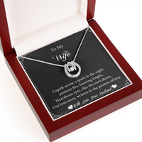 Load image into Gallery viewer, To my Wife - Cupids arrow, a spark in the night - Lucky in Love Necklace
