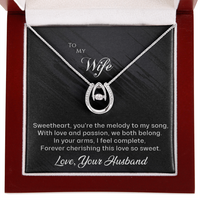 Load image into Gallery viewer, To my Wife - You&#39;re the Melody to My Song - Lucky in Love Necklace
