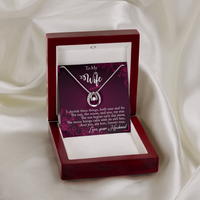 Load image into Gallery viewer, To my Wife - I cherish three things - Lucky in Love Necklace

