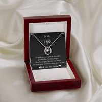 Load image into Gallery viewer, To my Wife - Cupids arrow, a spark in the night - Lucky in Love Necklace

