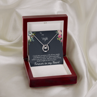 Load image into Gallery viewer, To my Wife - Forever in my Heart - Lucky in Love Necklace
