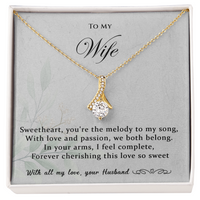 Load image into Gallery viewer, To my Wife - You're the melody to my song - Alluring Beauty Necklace
