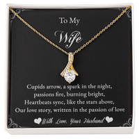 Load image into Gallery viewer, To my Wife - Cupids arrow, a spark in the night - Alluring Beauty Necklace
