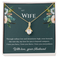 Load image into Gallery viewer, To my Wife, My love for you is beyond compare, Alluring Beauty Necklace

