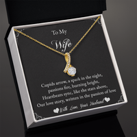 Load image into Gallery viewer, To my Wife - Cupids arrow, a spark in the night - Alluring Beauty Necklace
