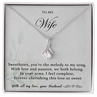 Load image into Gallery viewer, To my Wife - You're the melody to my song - Alluring Beauty Necklace
