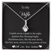 Load image into Gallery viewer, To my Wife - Cupids arrow, a spark in the night - Alluring Beauty Necklace
